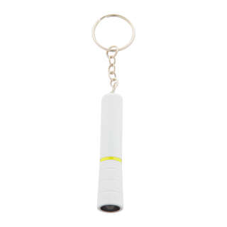 Mini-Taschenlampe Waipei, weiß/gelb