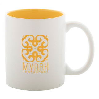 Tasse Revery, weiß/gelb