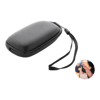 Powerbank mit Handwärmer PowerPalm, schwarz