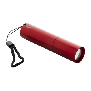 wiederaufladbare Taschenlampe aus recyceltem Aluminium Chargelight Tone, rot