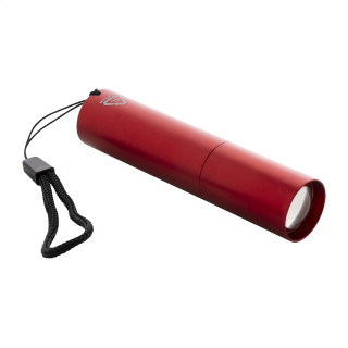 wiederaufladbare Taschenlampe aus recyceltem Aluminium Chargelight Tone, rot