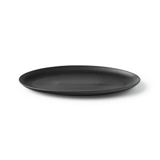 "Miro Plate" Keramik-Servierplatte in mattem Finish, schwarz