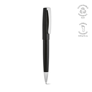 Hemingway Kugelschreiber recyceltes Aluminium. Schwarze Dokumental®-Tinte, schwarz