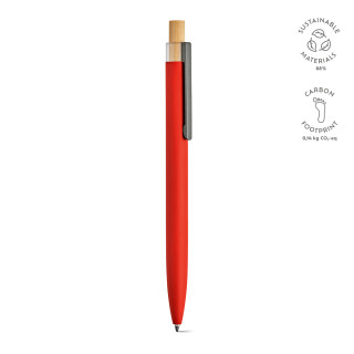 "Tolkien Pen" Kugelschreiber aus recyceltem Aluminium, Bambus und rPET, rot
