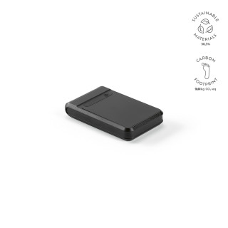 Ampx Powerbank aus rABS mit 6000 mAh.Lädt das Smartphone 2–3 Mal auf, schwarz