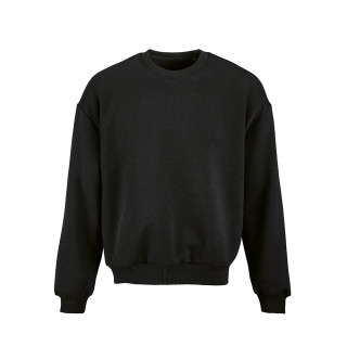 "Whitehaven Sweatshirt" Oversized Sweatshirt aus Bio-Baumwolle, recycelter Baumwolle und rPET, schwarz