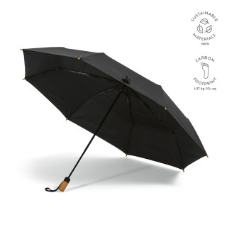 "Jackson Foldable Umbrella" 27" Taschenschirm aus rPET mit automatischer Öffnung/Schließung, schwarz