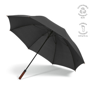 "Aretha Umbrella" 32" Regenschirm aus rPET mit automatischer Öffnung, winddicht , schwarz