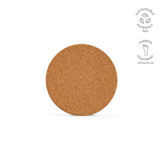 "Descartes Wireless Charger" Wireless Charger aus Kork, 15 W mit USB-C-Anschluss, natur