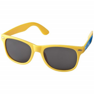 Sonnenbrille mit 3D Logoeffekt (Doming), gelb