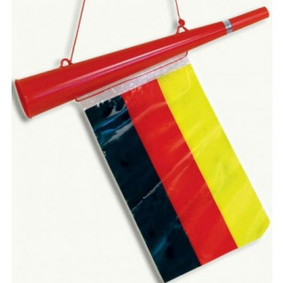 36cm Tröte mit Fahne "Deutschland"