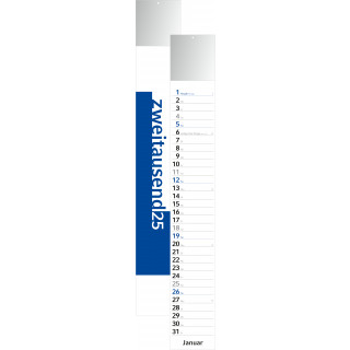 Streifenkalender Combi, blau
