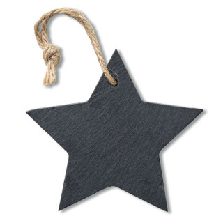 SLATESTAR Anhänger Stern, schwarz