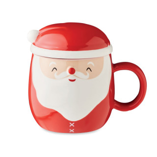 SANTA Keramikbecher 370 ml, dunkelrot