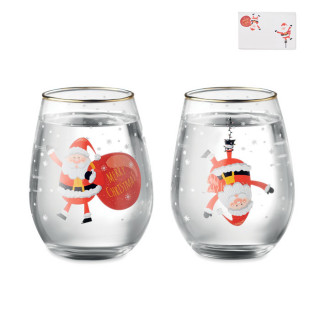NOEL Set mit 2 Gläsern, weiß
