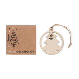 ARSEED Weihnachtsschmuck Tanne, holz