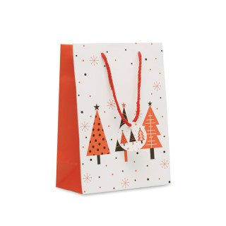 BOSSA MEDIUM Geschenkpapiertüte, medium, weiß