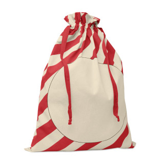 LAUKKU Beutel mit Kordelzug Xmas, rot