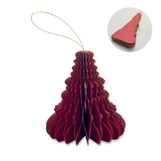 HARMOTREE Weihnachtsschmuck aus Papier, rot