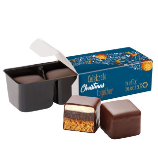 Werbebox mit 2er Dominostein