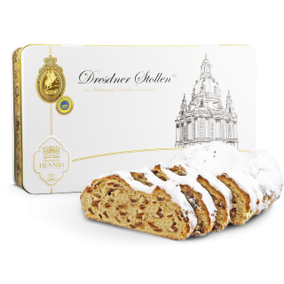 1000g Dresdner Stollen ® in Geschenkdose "Edition Frauenkirche"