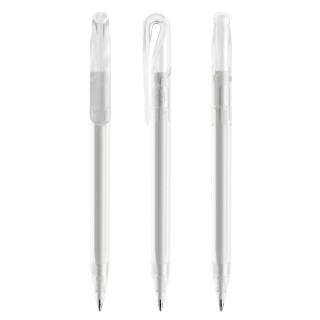 prodir DS1 TFF Twist Kugelschreiber, transparent, Schreibfarbe: blau