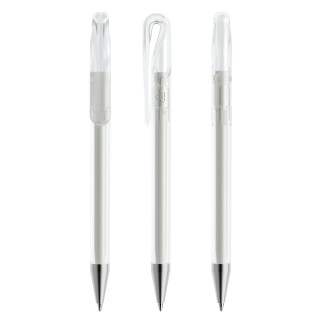 prodir DS1 TFS Twist Kugelschreiber, transparent, Schreibfarbe: blau