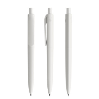 prodir DS8 PBB True Biotic Push Kugelschreiber, schneeweiß, Schreibfarbe: blau