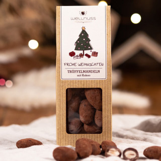 Weihnachts-Edition - Faltschachtel - Trüffelmandeln mit Kakao