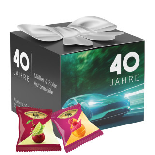 Geschenkbox Midi "Schleife", Cavendish & Harvey Double Fruit Bonbons