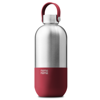 noma noma Edelstahltrinkflasche mit Pulverbeschichtung, rot, 1000 ml