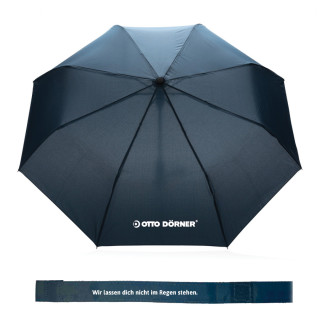 RPET Mini-Schirm, automatic open, navy blau