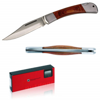 Schwarzwolf outdoor® JAGUAR 11cm Taschenmesser mit Holzgriff, mehrfarbig
