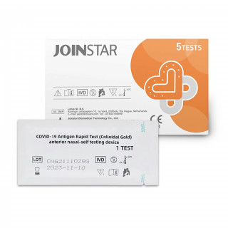 COVID-19 Antigen-Schnelltests (verpackt als 5er-Set), Joinstar Biomedical Technology Co. Ltd.