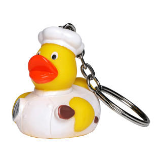 Schlüsselanhänger Ente Koch, gelb
