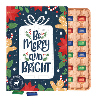 Marken Wand-Adventskalender Eco, Lindt Schokotäfelchen