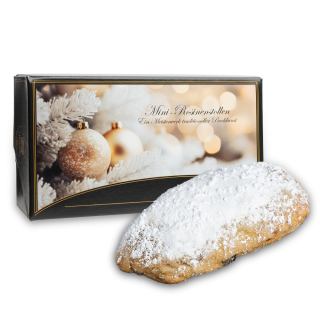 250g Mini-Rosinenstollen im Geschenkkarton