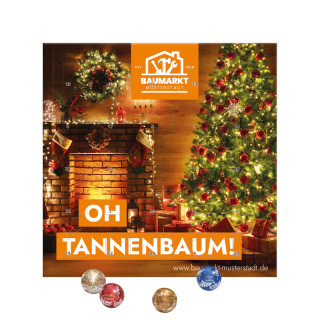 Tisch-/Wand-Adventskalender mit Lindt Minis