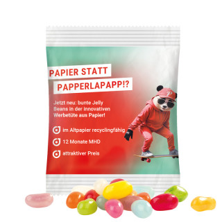 Minitüte 10 g, recyclingfähiges Papier weiß, American Style Jelly Beans