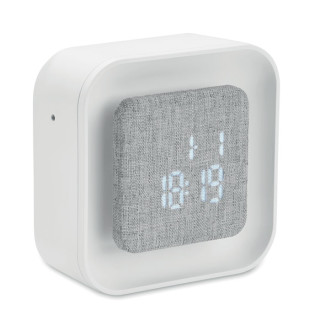 LUCE Wecker aus recyceltem ABS/RPET, weiß