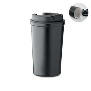 NUNAVUM Doppelwandiger Becher 450 ml, schwarz