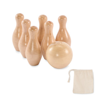 BOLITO Mini-Bowling-Set Kiefernholz, holz