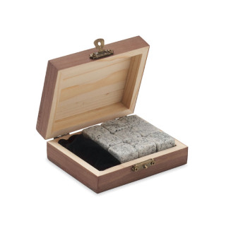 ABERDEEN Stein-Eiswürfel-Set, holz