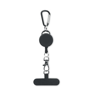 RETRO Einziehbarer Smartphone-Halter, schwarz