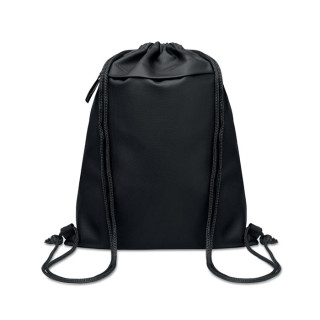 BANGKOK BAG Beutel mit Kordelzug 600D RPET, schwarz