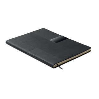 TREZE DIN A5 Notizbuch PU, schwarz