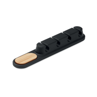 ORDER Kabel-Halter Silikon, schwarz