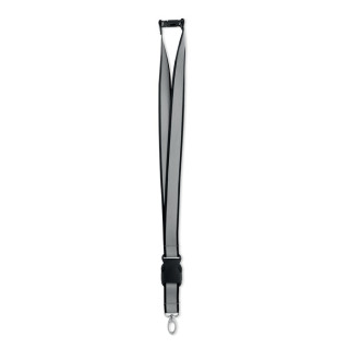 TOSEE Reflektierendes RPET-Lanyard, schwarz