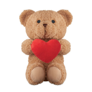 SNUGGLE Teddybär mit Herz 23cm, rot