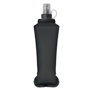 BITER Faltbare Wasserflasche 500ml, schwarz